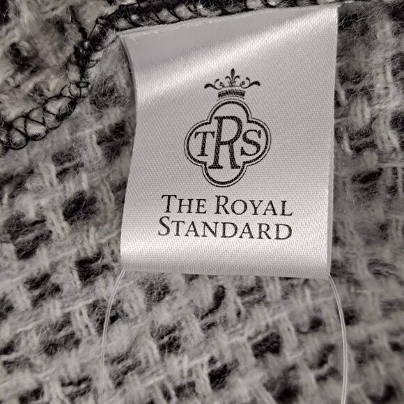 The Royal Standard Rosemary Wrap Jacket Gray and Black Plaid One Size NWT - Picture 13 of 16